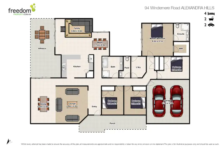 Floorplan of Homely house listing, 94 Windemere Road, Alexandra Hills QLD 4161