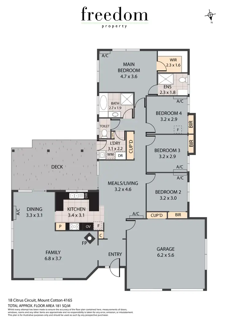 Floorplan of Homely house listing, 18 Citrus Circuit, Mount Cotton QLD 4165