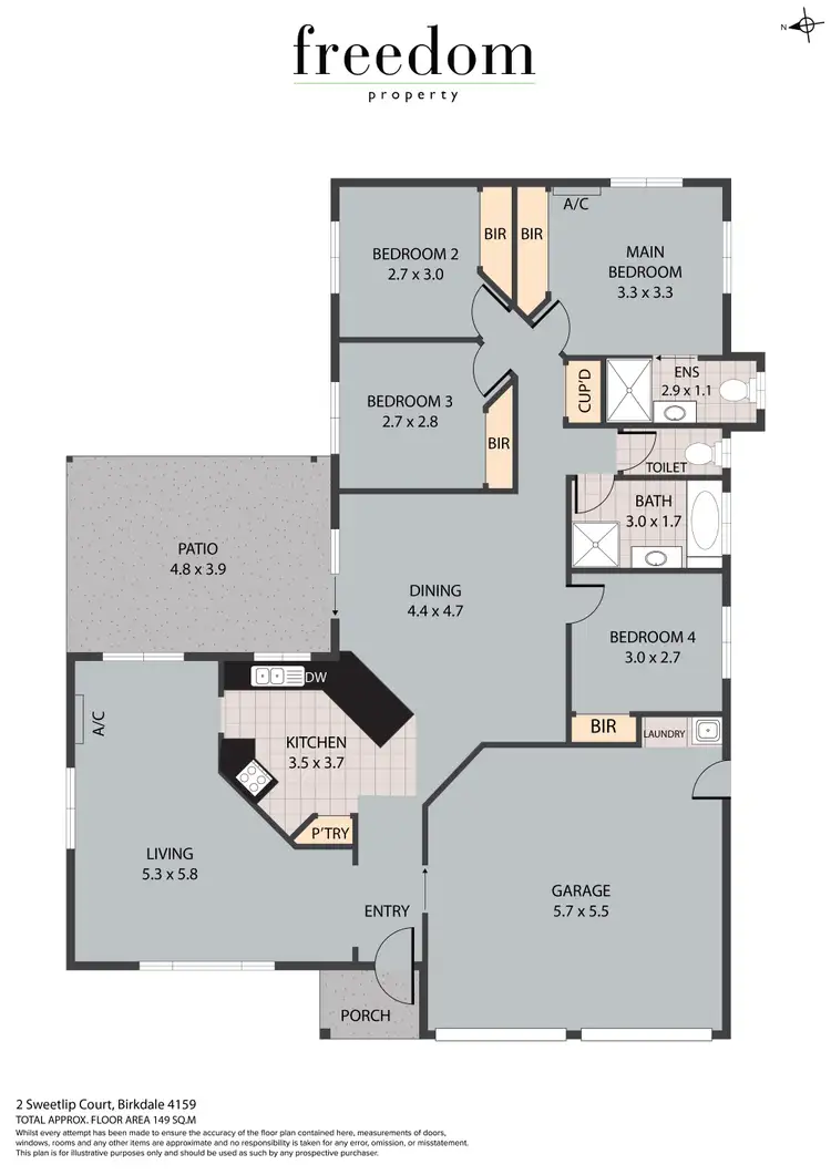 Floorplan of Homely house listing, 2 Sweetlip Court, Birkdale QLD 4159