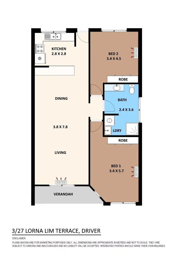 Floorplan of Homely unit listing, Unit 3/27 Lorna Lim Terrace, Driver NT 830