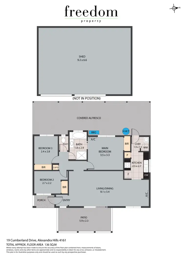 Floorplan of Homely house listing, 19 Cumberland Drive, Alexandra Hills QLD 4161