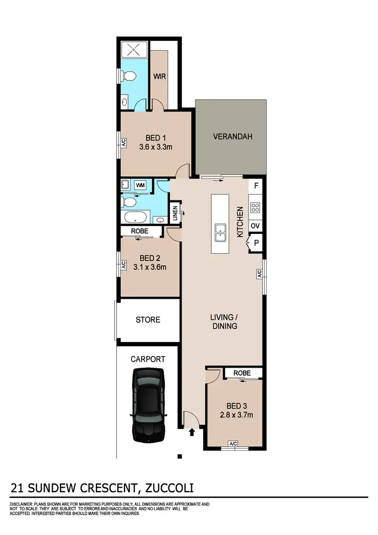 Floorplan of Homely house listing, 21 Sundew Circuit, Zuccoli NT 832
