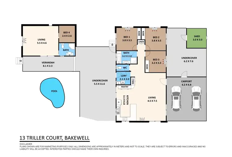 Floorplan of Homely house listing, 13 Triller Court, Bakewell NT 832