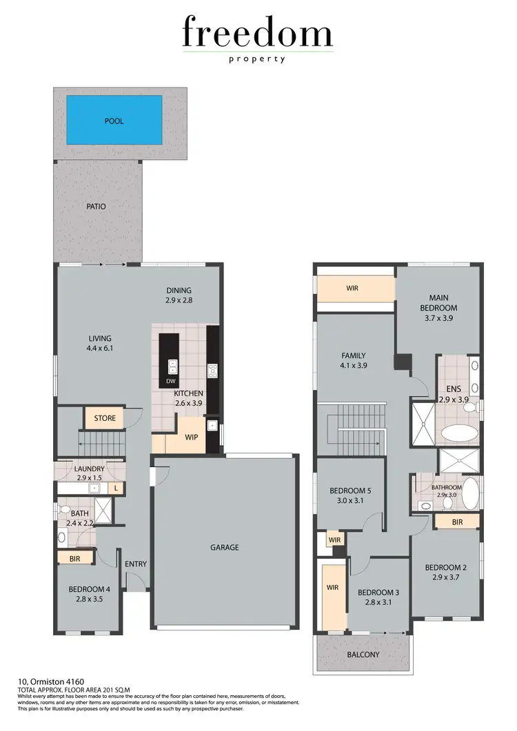 Floorplan of Homely house listing, 10 Ormiston Grove, Ormiston QLD 4160