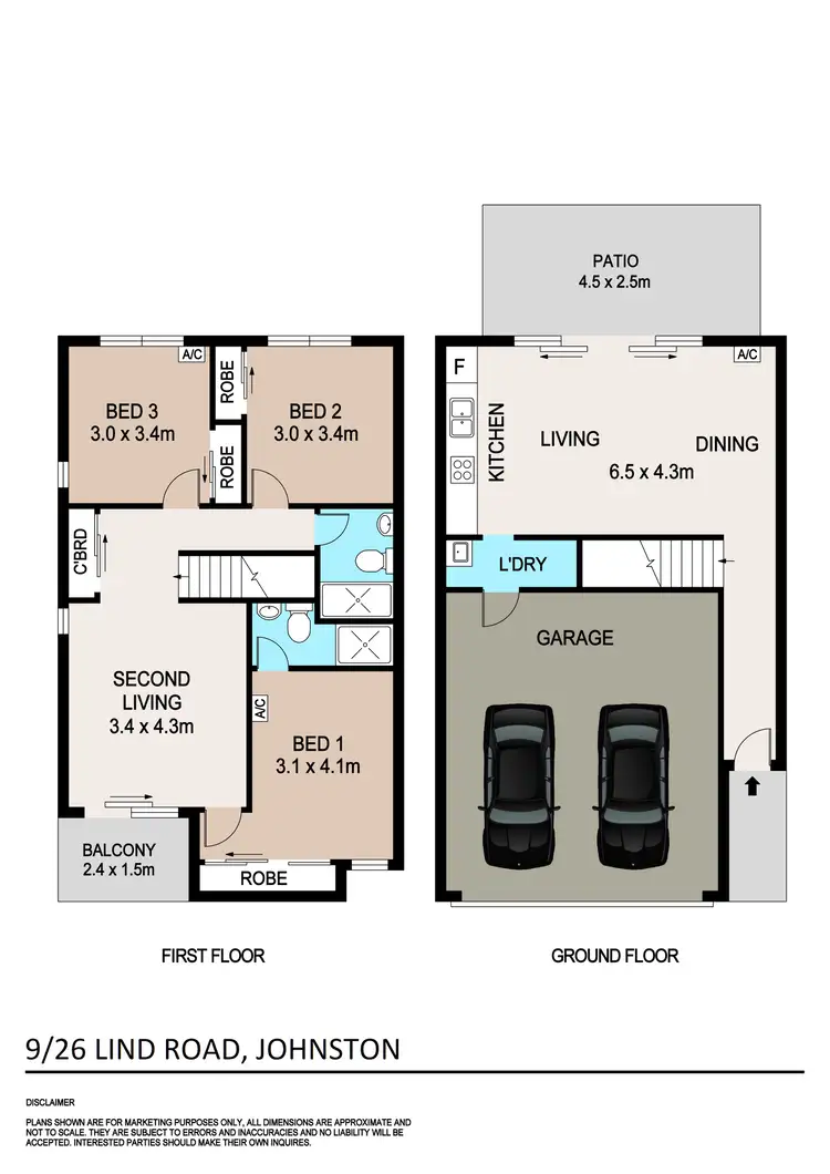 Floorplan of Homely townhouse listing, 9/26 Lind Road, Johnston NT 832