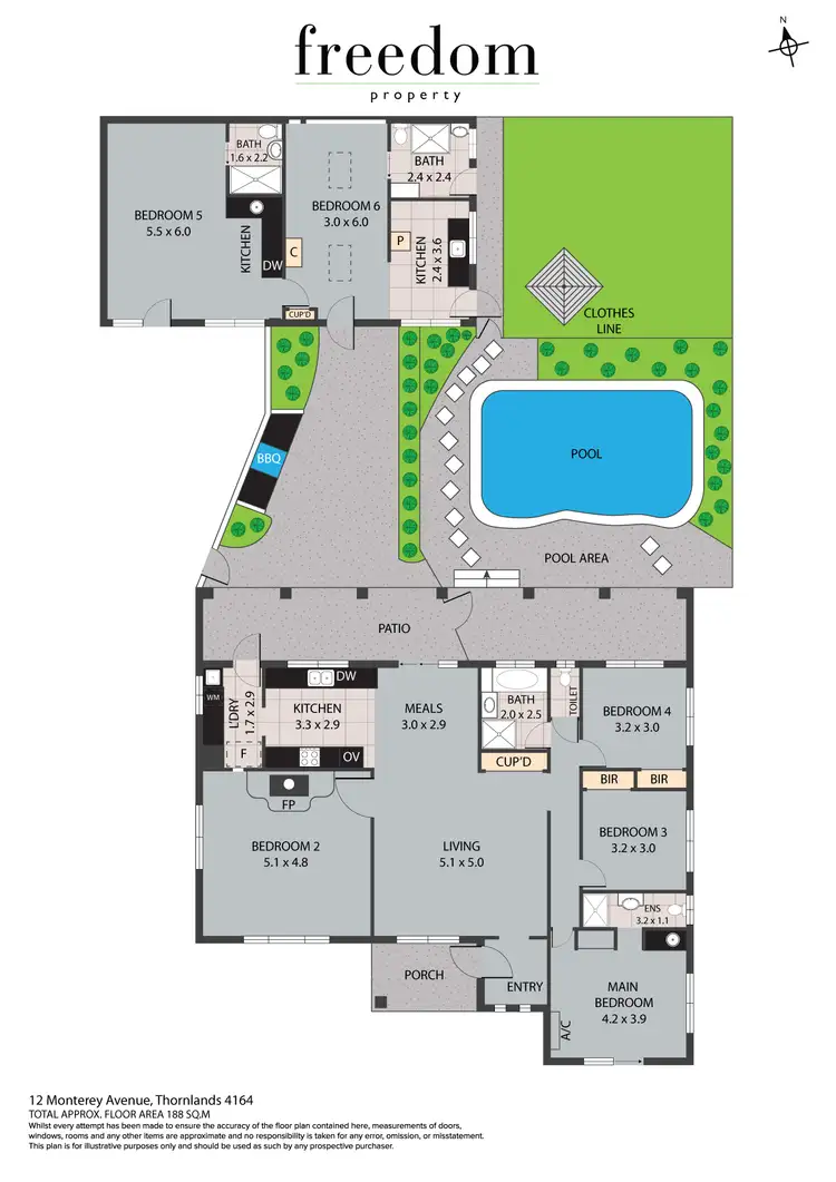 Floorplan of Homely house listing, 12 Monterey Avenue, Thornlands QLD 4164