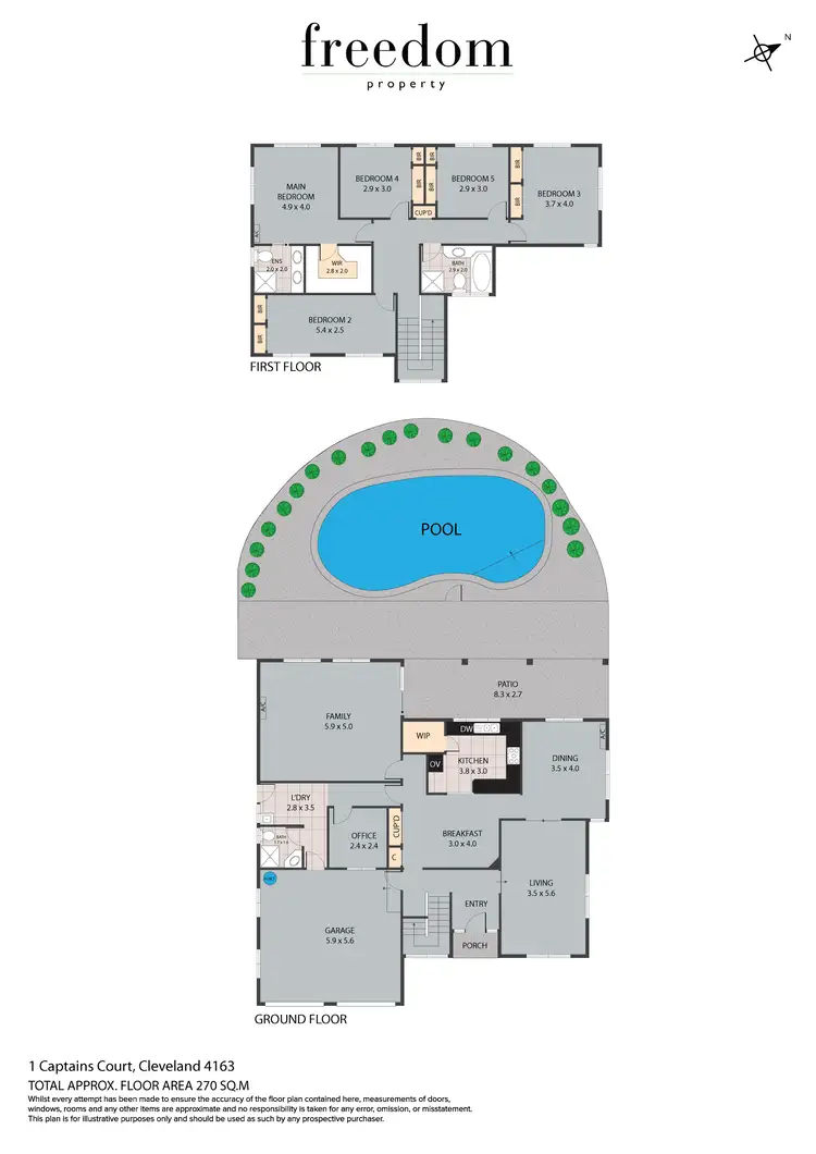 Floorplan of Homely house listing, 1 Captains Court, Raby Bay QLD 4163