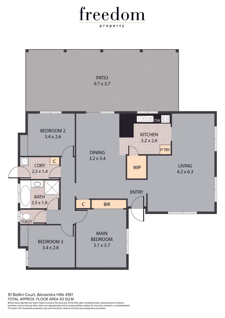 Floorplan of Homely house listing, 10 Bellini Court, Alexandra Hills QLD 4161