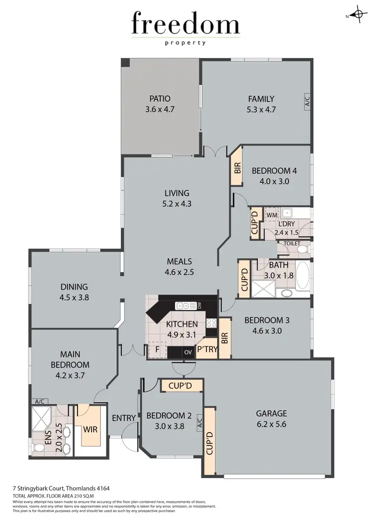 Floorplan of Homely house listing, 7 Stringybark Court, Thornlands QLD 4164