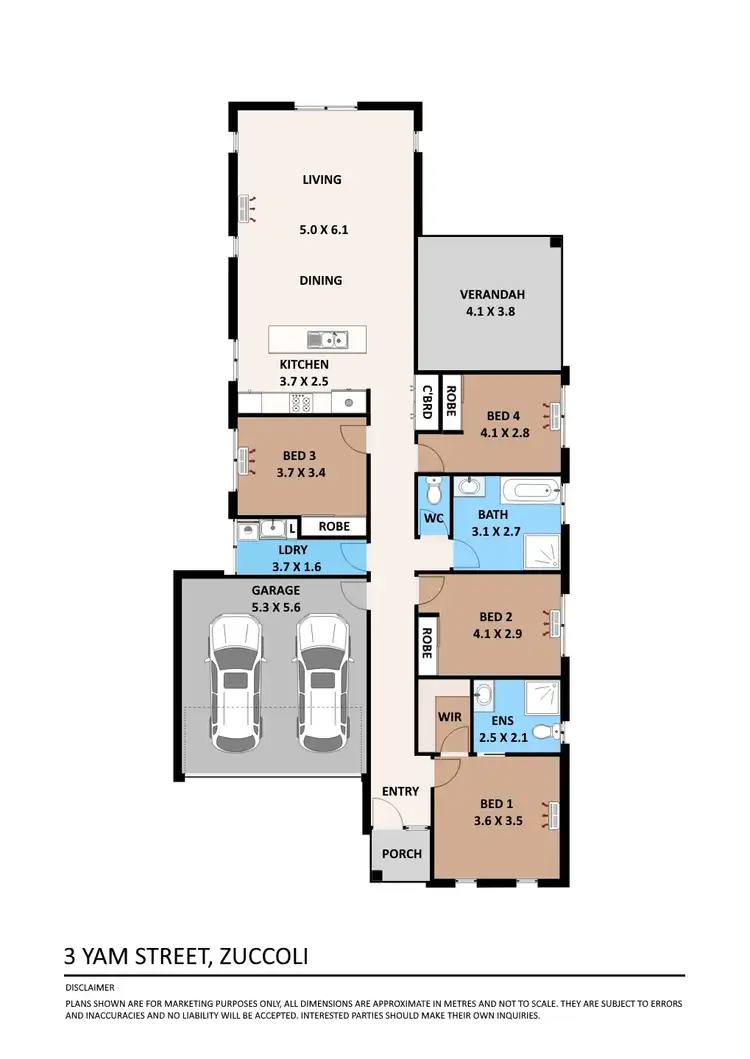 Floorplan of Homely house listing, 3 Yam Street, Zuccoli NT 832