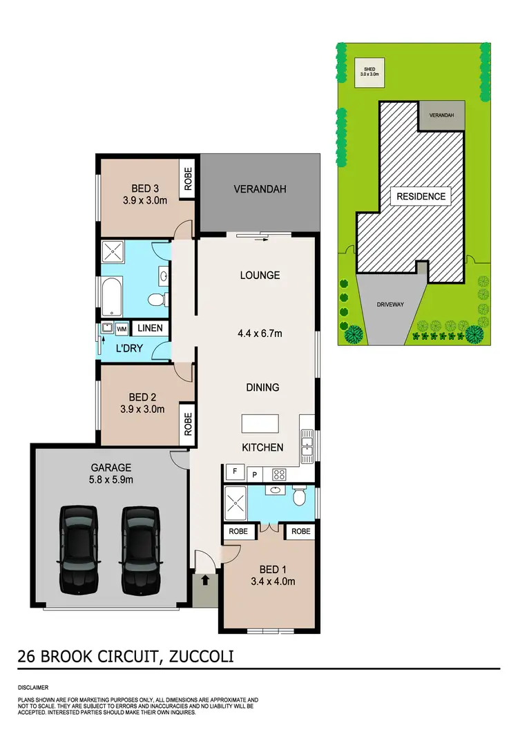 Floorplan of Homely house listing, 26 Brook Circuit, Zuccoli NT 832
