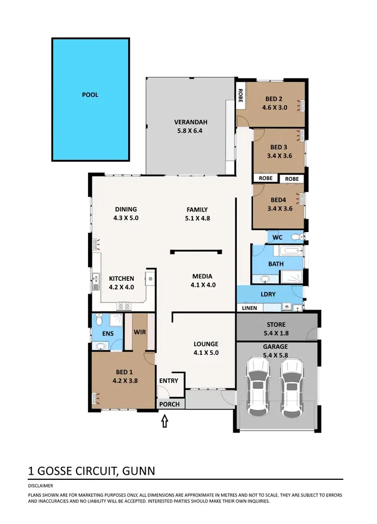 Floorplan of Homely house listing, 1 Gosse Circuit, Gunn NT 832