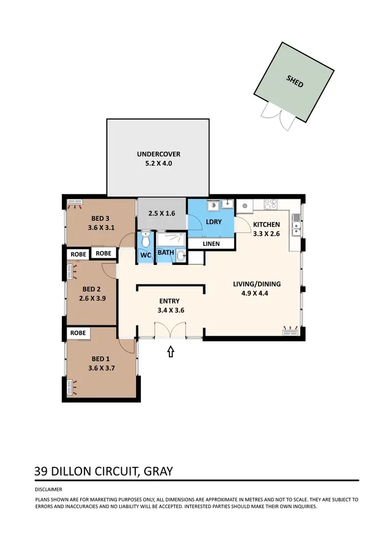 Floorplan of Homely house listing, 39 Dillon Circuit, Gray NT 830