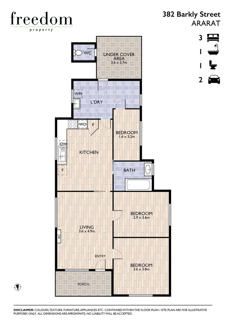 Floorplan of Homely house listing, 382 Barkly Street, Ararat VIC 3377