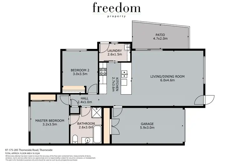 Floorplan of Homely villa listing, Unit 97/175-205 Thorneside Road, Thorneside QLD 4158