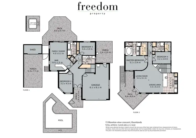Floorplan of Homely house listing, 15 Moreton View Crescent, Thornlands QLD 4164