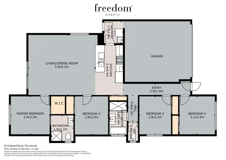 Floorplan of Homely house listing, 45 Goddard Road, Thornlands QLD 4164