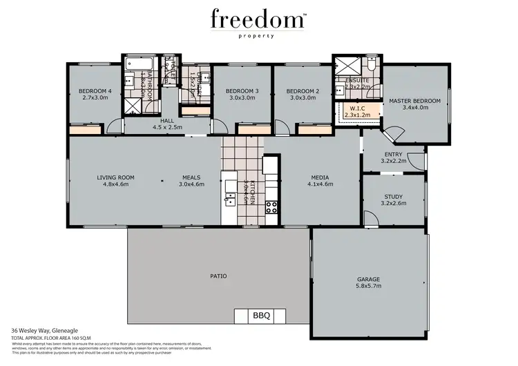 Floorplan of Homely house listing, 36 Wesley Way, Gleneagle QLD 4285