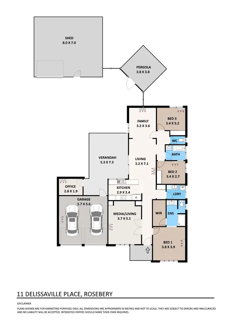 Floorplan of Homely house listing, 11 Delissaville Place, Rosebery NT 832