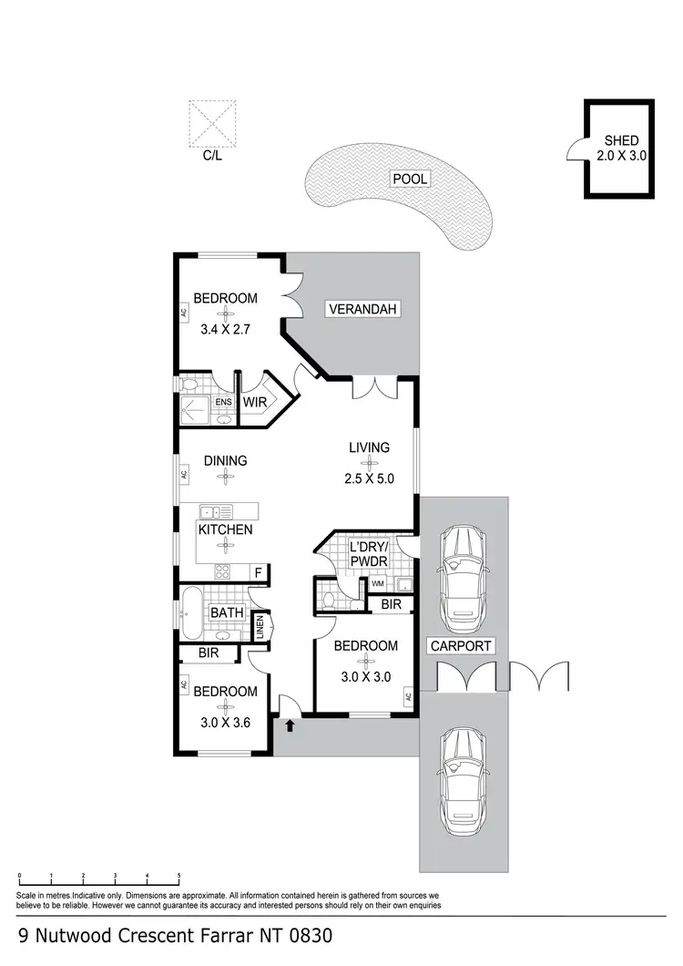 Floorplan of Homely house listing, 9 Nutwood Crescent, Farrar NT 830