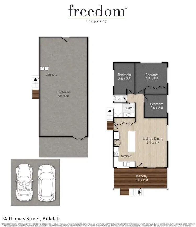 Floorplan of Homely house listing, 74 Thomas Street, Birkdale QLD 4159