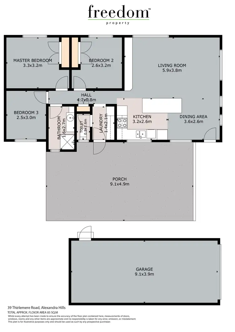 Floorplan of Homely house listing, 39 Thirlemere Road, Alexandra Hills QLD 4161