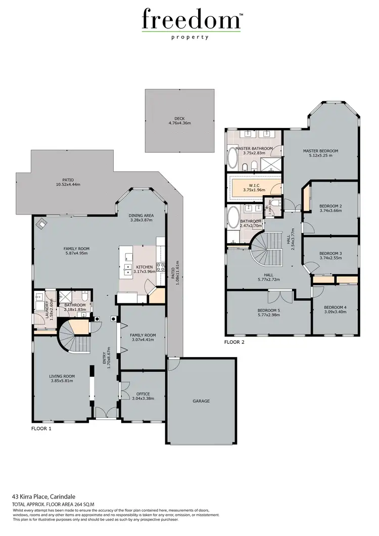 Floorplan of Homely house listing, 43 Kirra Place, Carindale QLD 4152