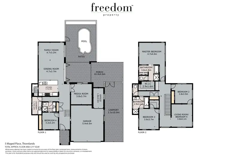 Floorplan of Homely house listing, 5 Maged Place, Thornlands QLD 4164