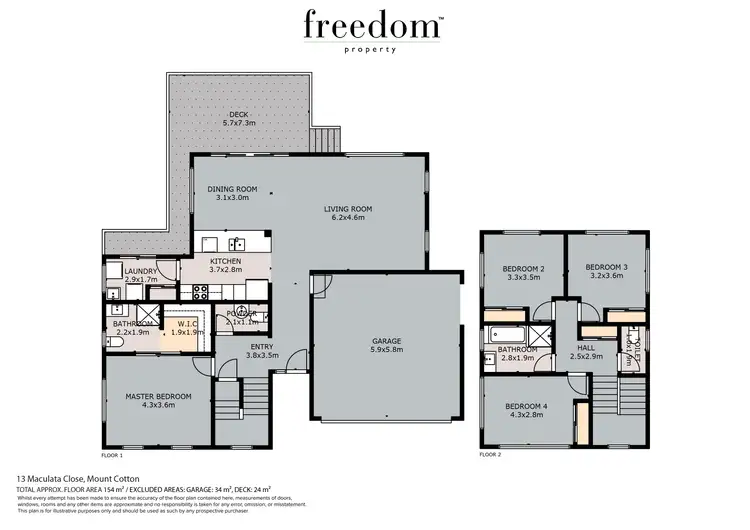 Floorplan of Homely house listing, 13 Maculata Close, Mount Cotton QLD 4165