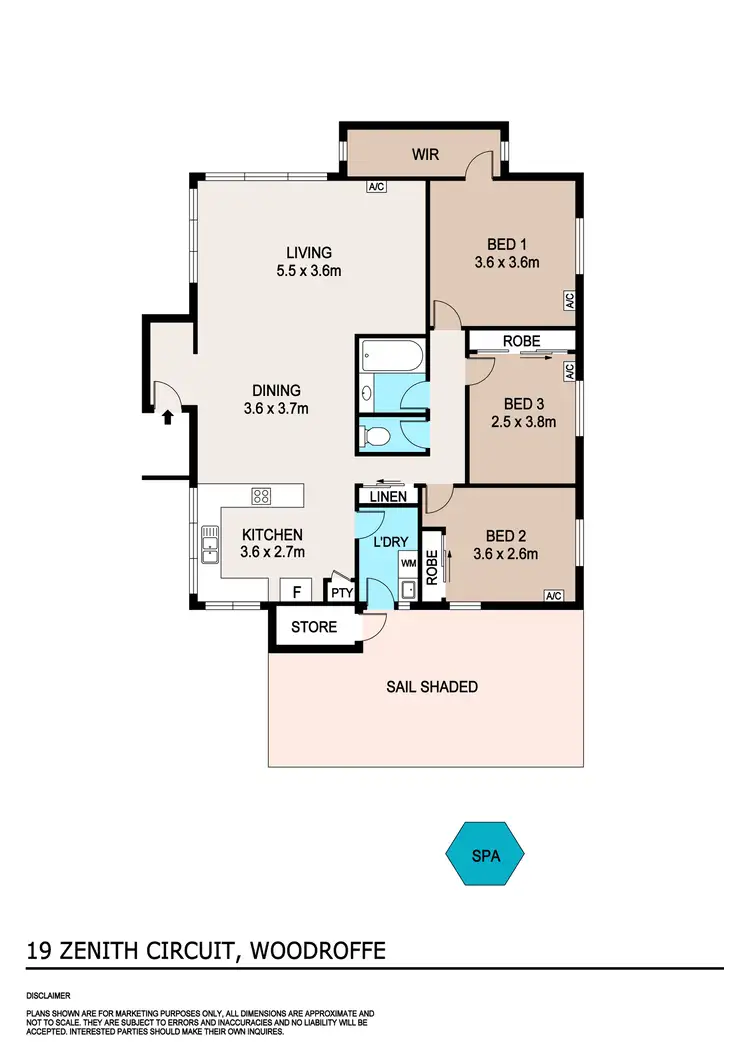 Floorplan of Homely house listing, 19 Zenith Circuit, Woodroffe NT 830
