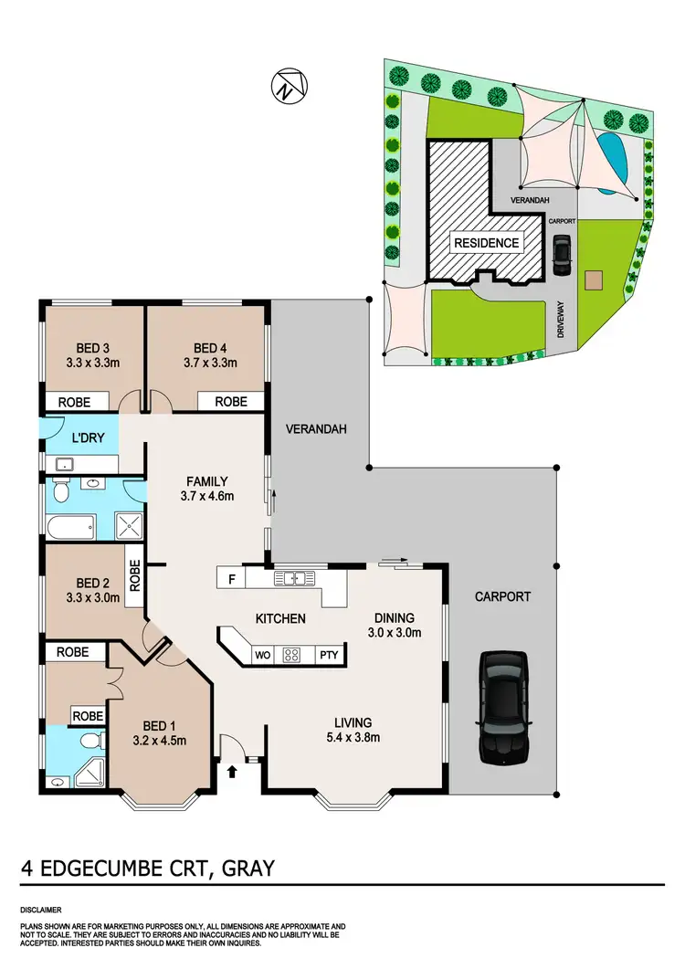 Floorplan of Homely house listing, 4 Edgecumbe Court, Gray NT 830