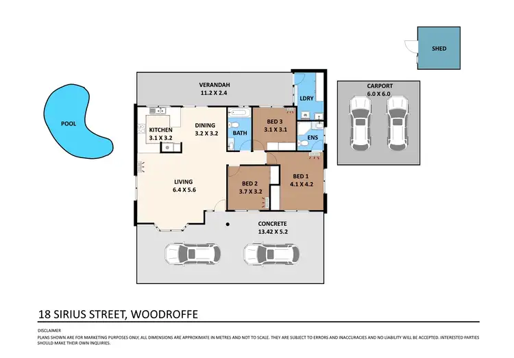 Floorplan of Homely house listing, 18 Sirius Street, Woodroffe NT 830