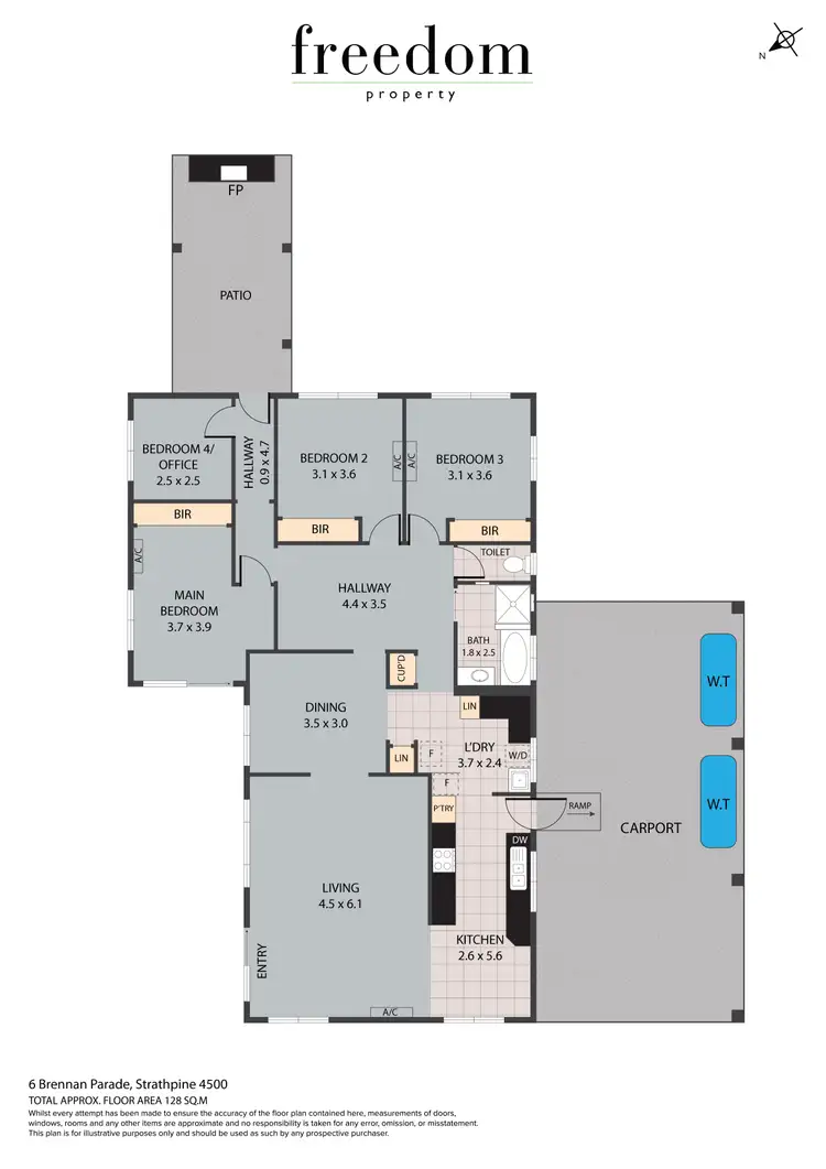 Floorplan of Homely house listing, 6 Brennan Parade, Strathpine QLD 4500