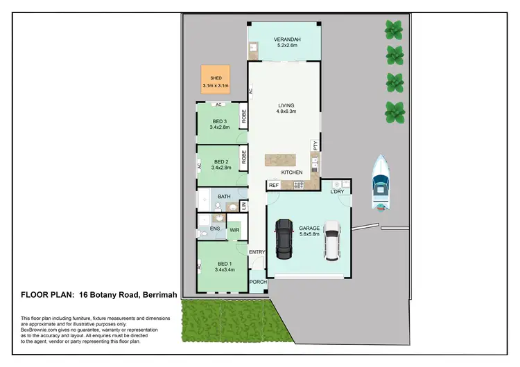 Floorplan of Homely house listing, 16 Botany Road, Berrimah NT 828