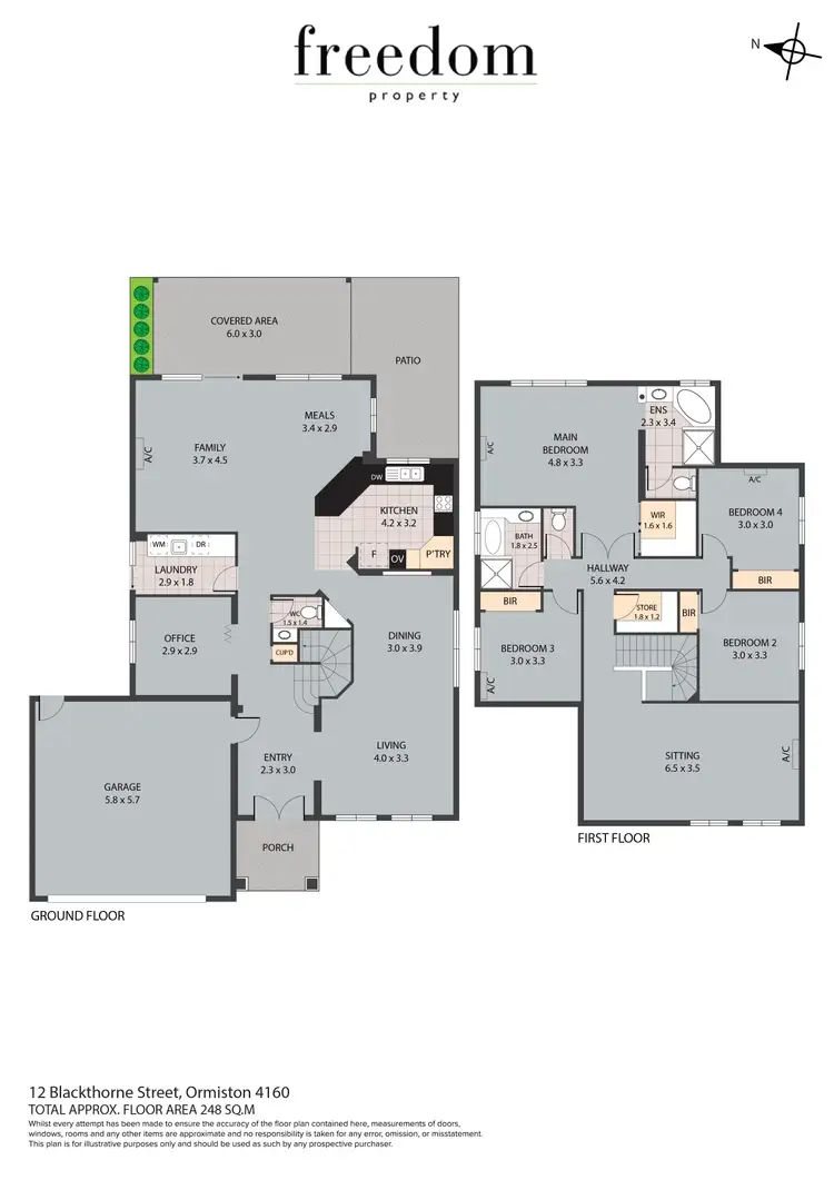 Floorplan of Homely house listing, 12 Blackthorne Street, Ormiston QLD 4160