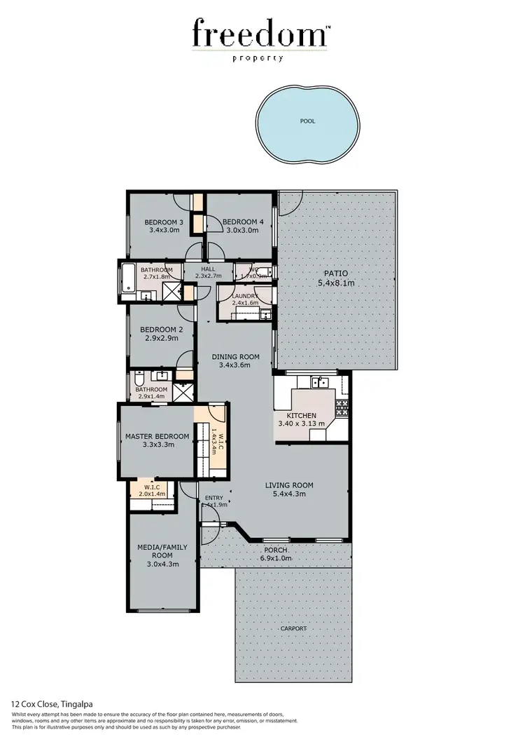 Floorplan of Homely house listing, 12 Cox Close, Tingalpa QLD 4173