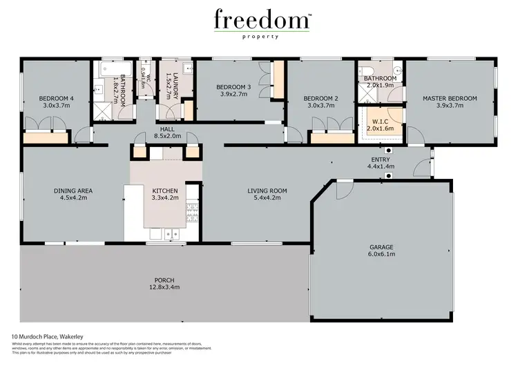 Floorplan of Homely house listing, 10 Murdock Place, Wakerley QLD 4154