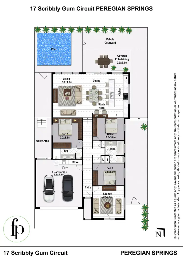 Floorplan of Homely house listing, 17 Scribbly Gum Circuit, Peregian Springs QLD 4573