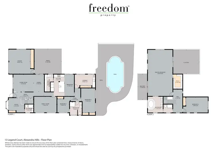Floorplan of Homely house listing, 13 Legend Court, Alexandra Hills QLD 4161