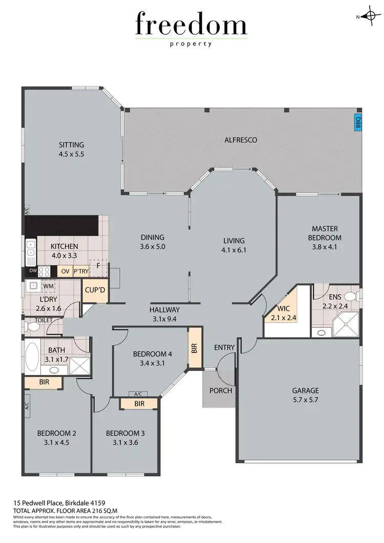 Floorplan of Homely house listing, 15 Pedwell Place, Birkdale QLD 4159