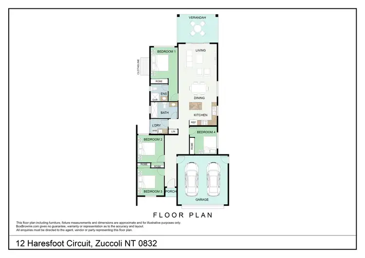 Floorplan of Homely house listing, 12 Haresfoot Circuit, Zuccoli NT 832