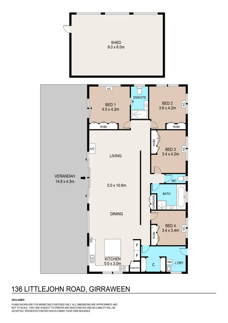 Floorplan of Homely house listing, 136 Littlejohn Road, Girraween NT 836