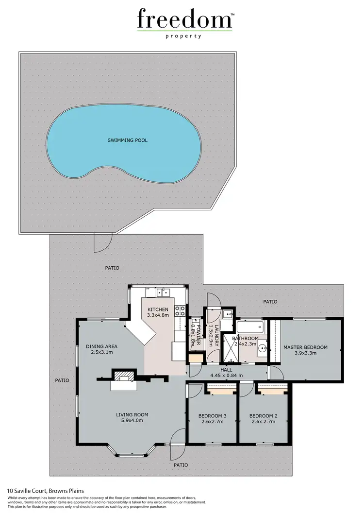 Floorplan of Homely house listing, 10 Saville Court, Browns Plains QLD 4118
