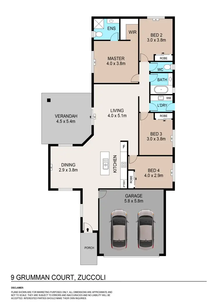 Floorplan of Homely house listing, 9 Grumman Crescent, Zuccoli NT 832