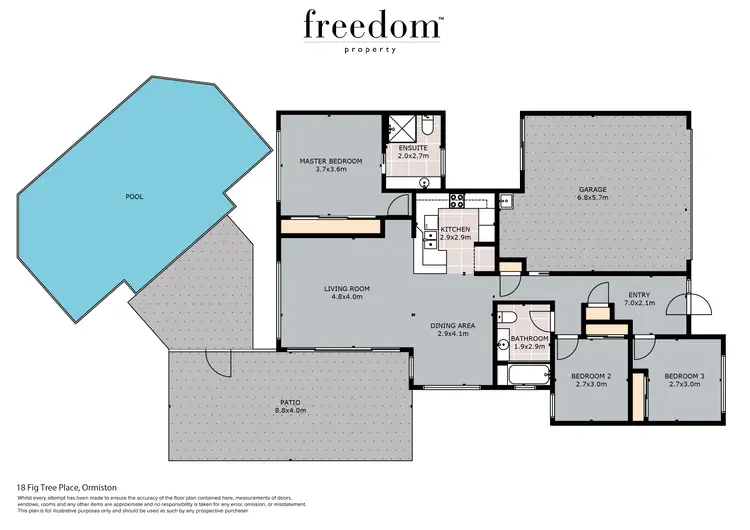 Floorplan of Homely house listing, 18 Fig Tree Place, Ormiston QLD 4160