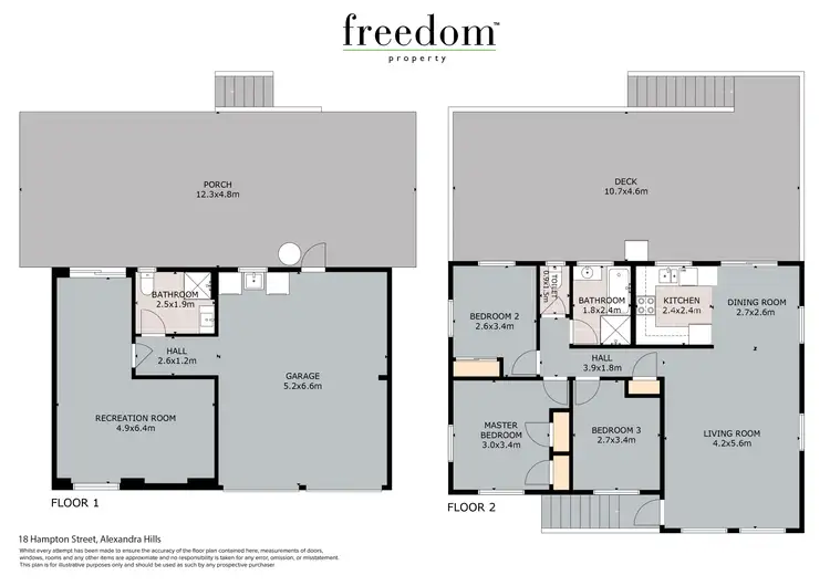 Floorplan of Homely house listing, 18 Hampton Street, Alexandra Hills QLD 4161