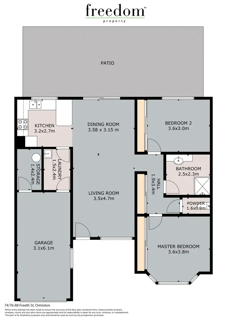 Floorplan of Homely villa listing, Unit 74/76-88 Freeth Street, Ormiston QLD 4160