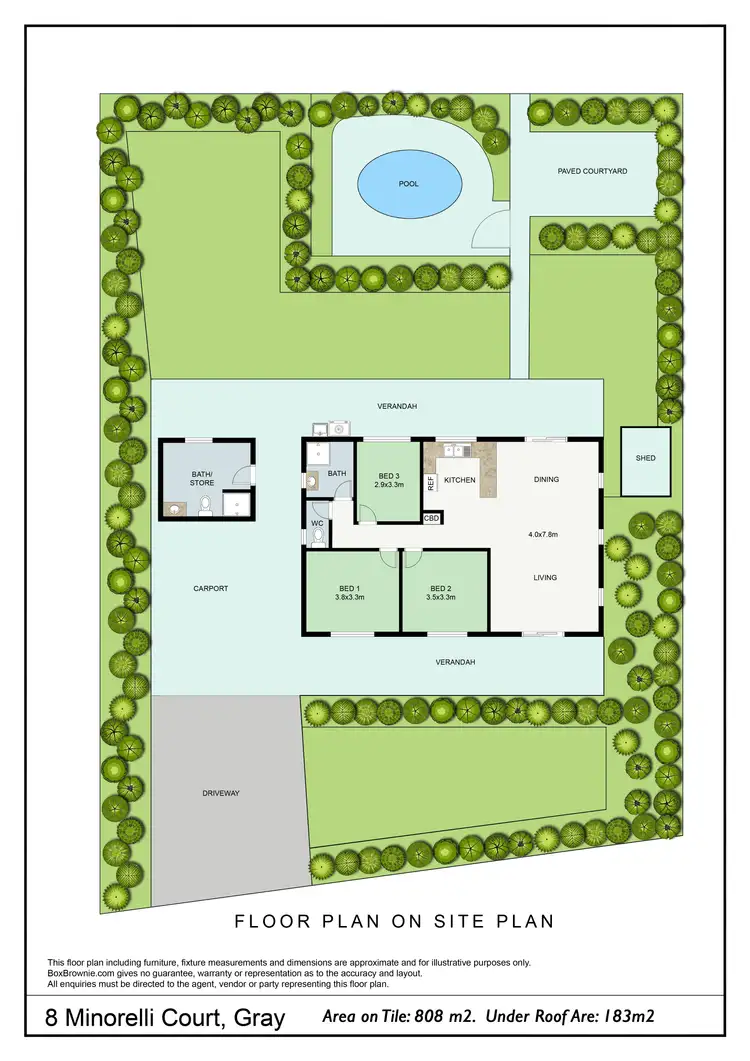 Floorplan of Homely house listing, 8 Minorelli Court, Gray NT 830