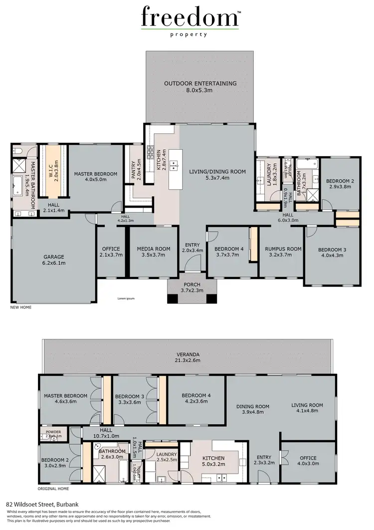 Floorplan of Homely rural property listing, 82 Wildsoet Street, Burbank QLD 4156