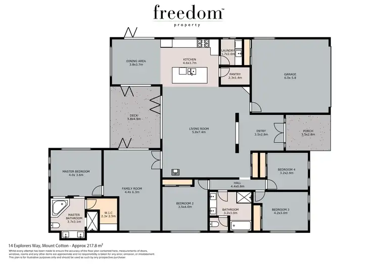 Floorplan of Homely house listing, 14 Explorers Way, Mount Cotton QLD 4165